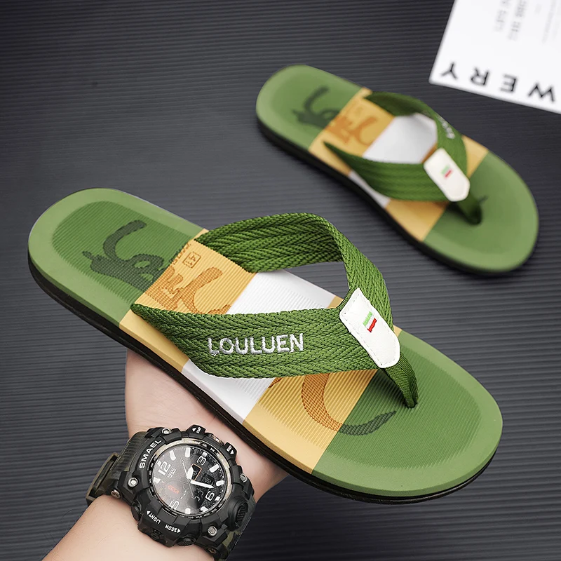 

Slippers Men's Summer Flip Flop Men's Sandals 2025 New Anti-Slip, Deodorant Lightweight Flip-Toe Beach Shoes