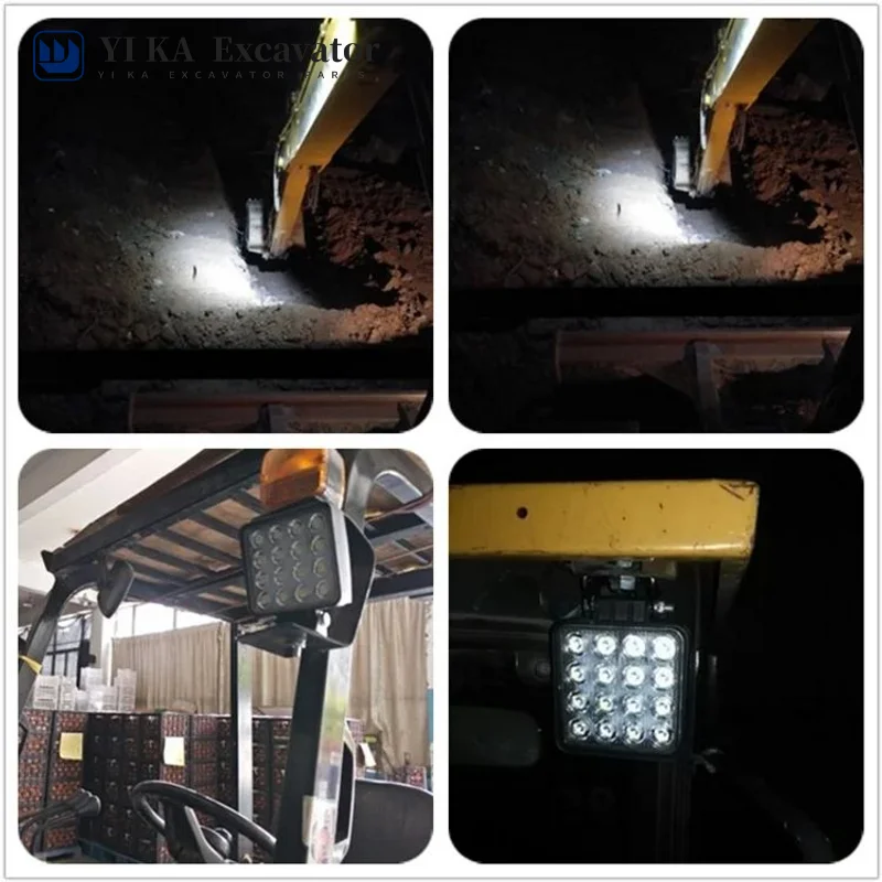 Untuk Ekskavator 12V 24V Lampu Depan LED Lengan Besar Sany XCMG Vol Doosan Lampu Overhead Jembatan Kerja Sementara