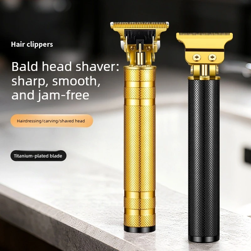 T9 All-Metal Haircutting/Shaving/Barbering Tool – USB-Charging Model for Home Use; Permite Complete Hair Shaving.