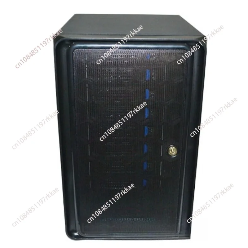 8 bays MINI-ITX NAS Storage chassis with safe lockable front door