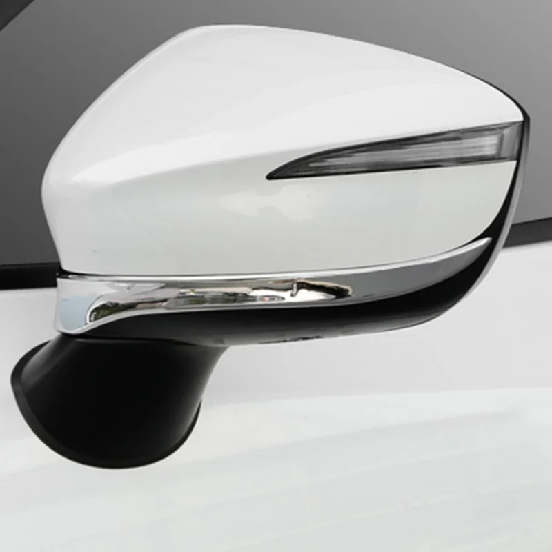 for Mazda CX-3 CX3 Chrome Car Door Side Rearview Mirror Strip Trim Cover Exterior Decoration Accessories 2017 2018 2019