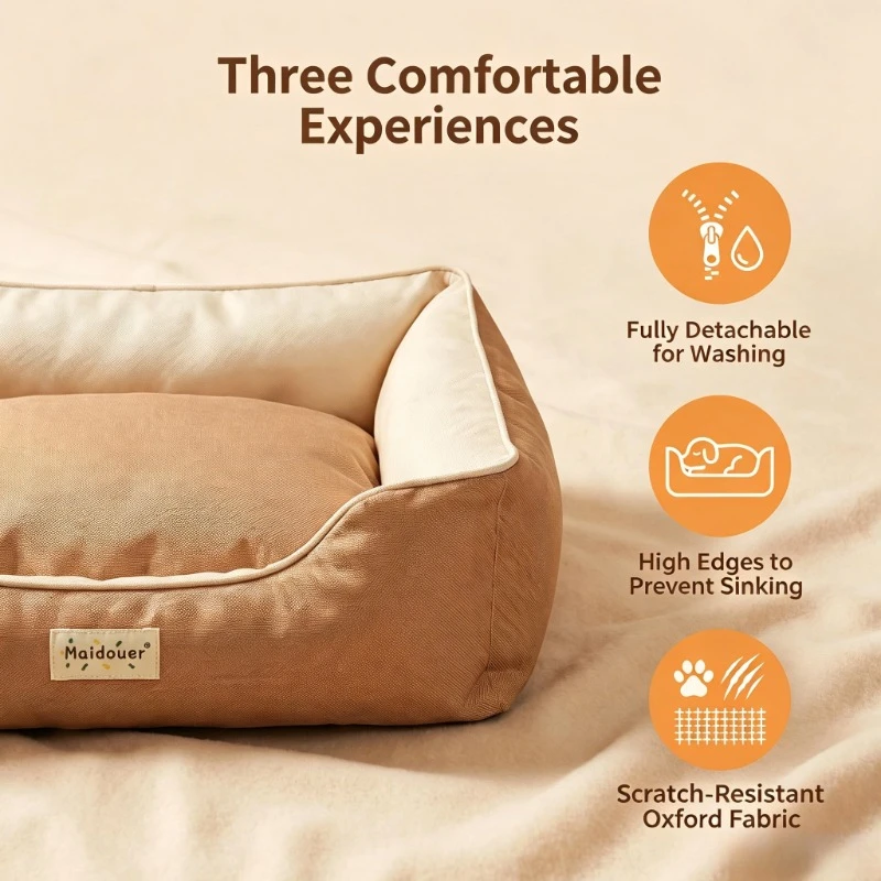 Soft Cozy Four Season Pet Bed for Small Medium Cats And Dogs Warm Nesting Mat Comfortable All-Year-Round Pet Supplies