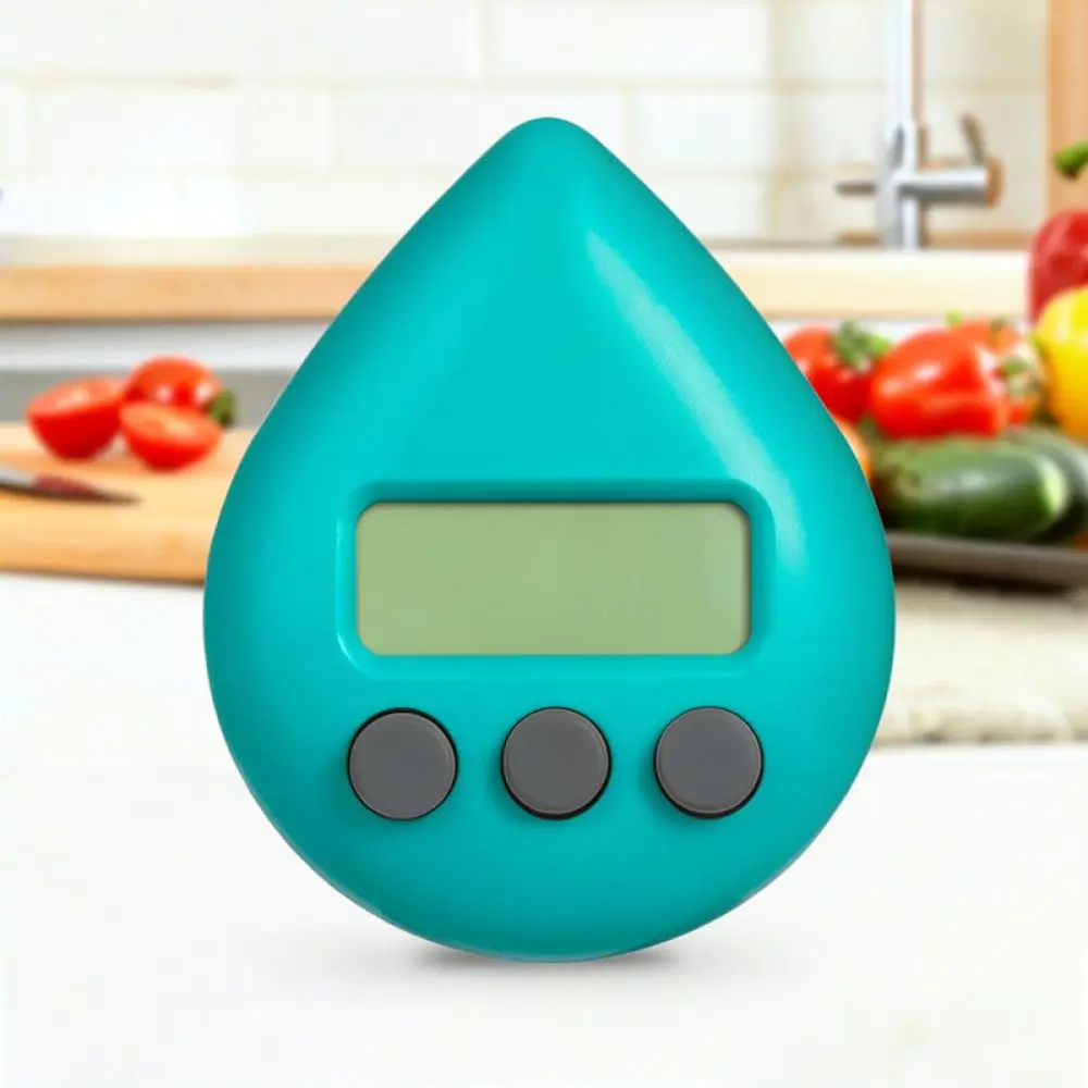 Magnetic Water Drop Kitchen Timer Cute Creative Countdown Clock Electronic Student Learning Tool For Daily Cooking Task