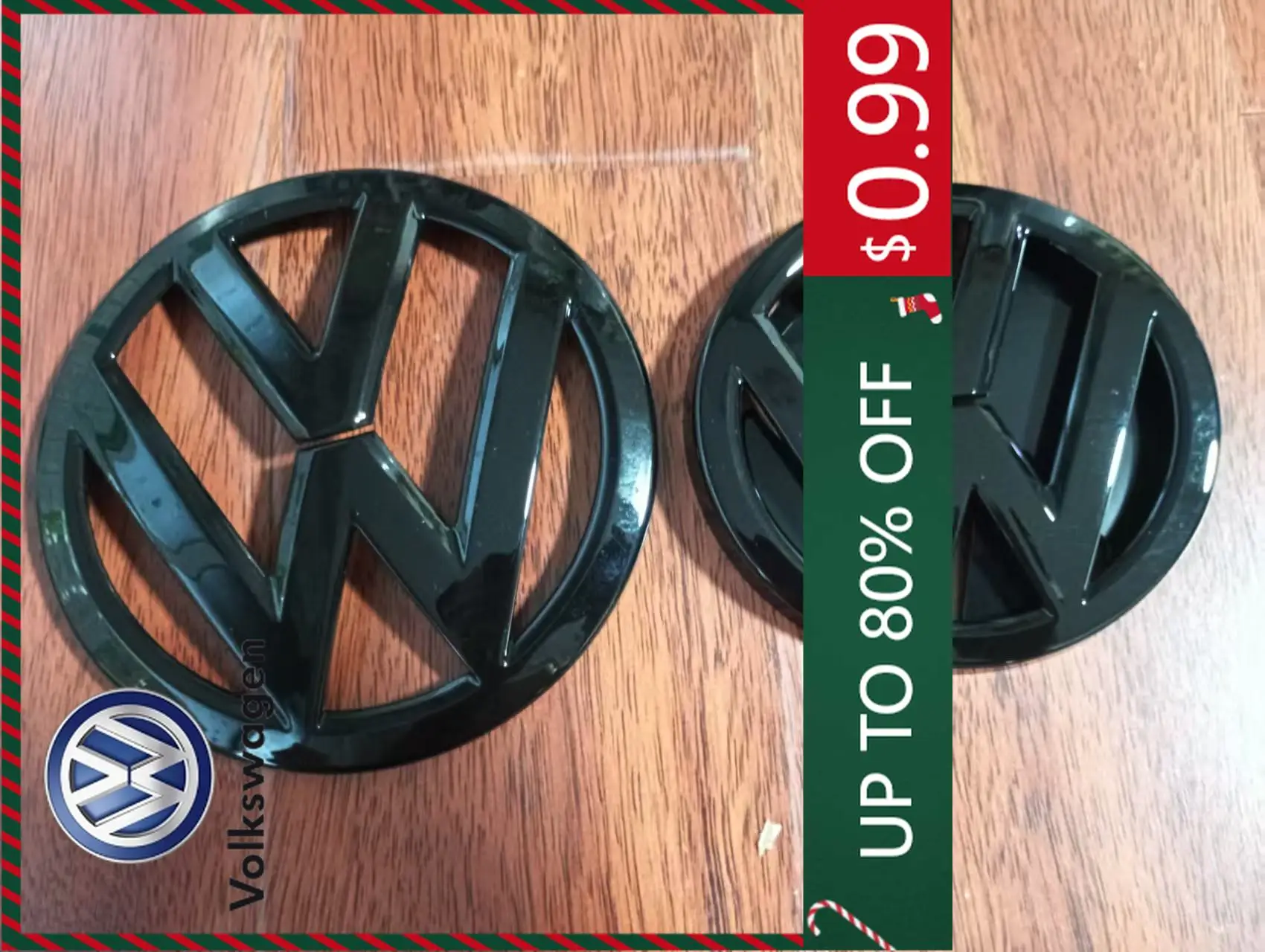 

Горячие эмблемы для VW Volkswagen 2026, глянцевые черные, 13,7 см, передние и задние эмблемы 11 см для замены Volkswagen MK Golf