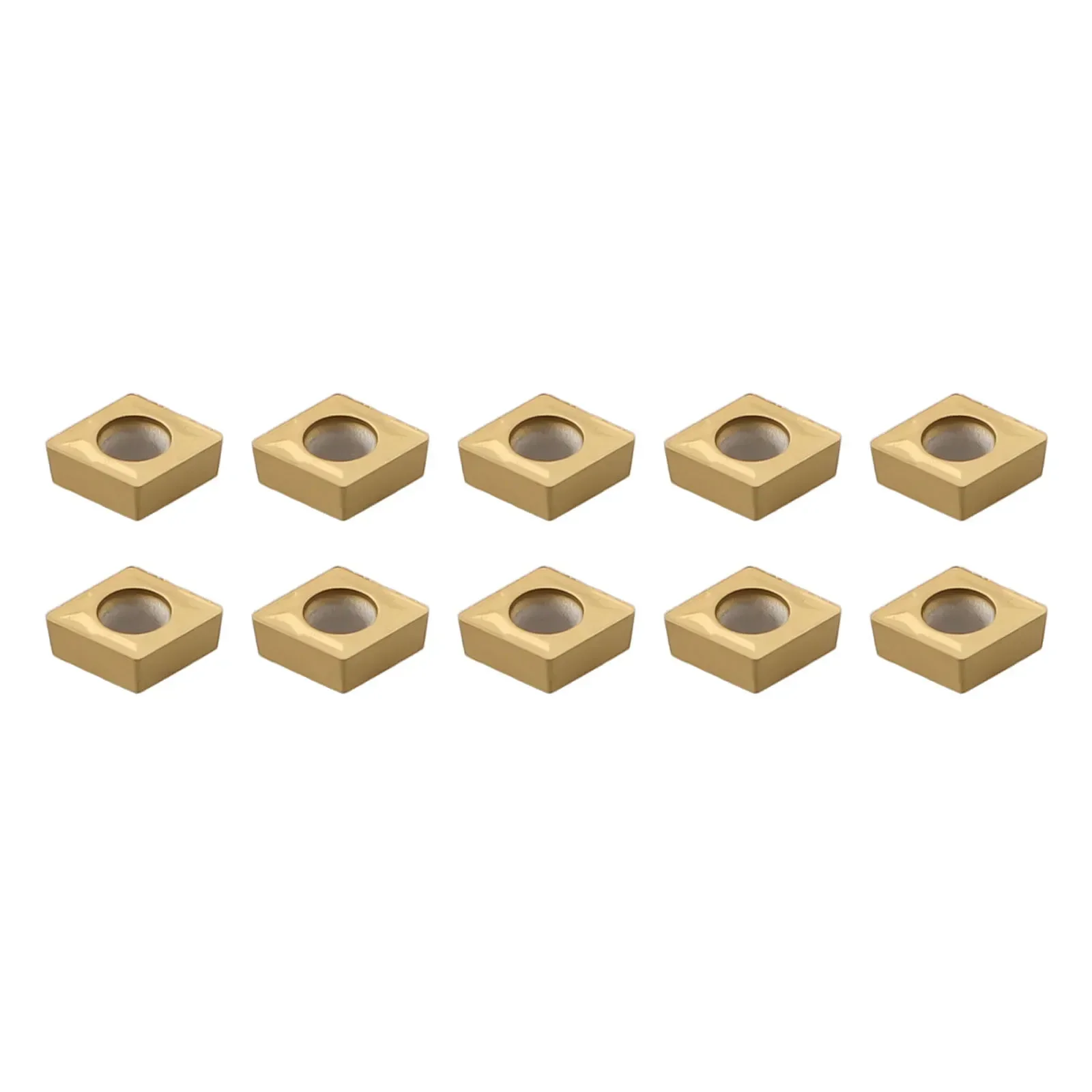 10pcs CCMT 060204 /CCMT 21.51 US735 CNC Carbide Inserts Metalworking Tool Set Precision Grinding For Semi-Finishing, Finishing
