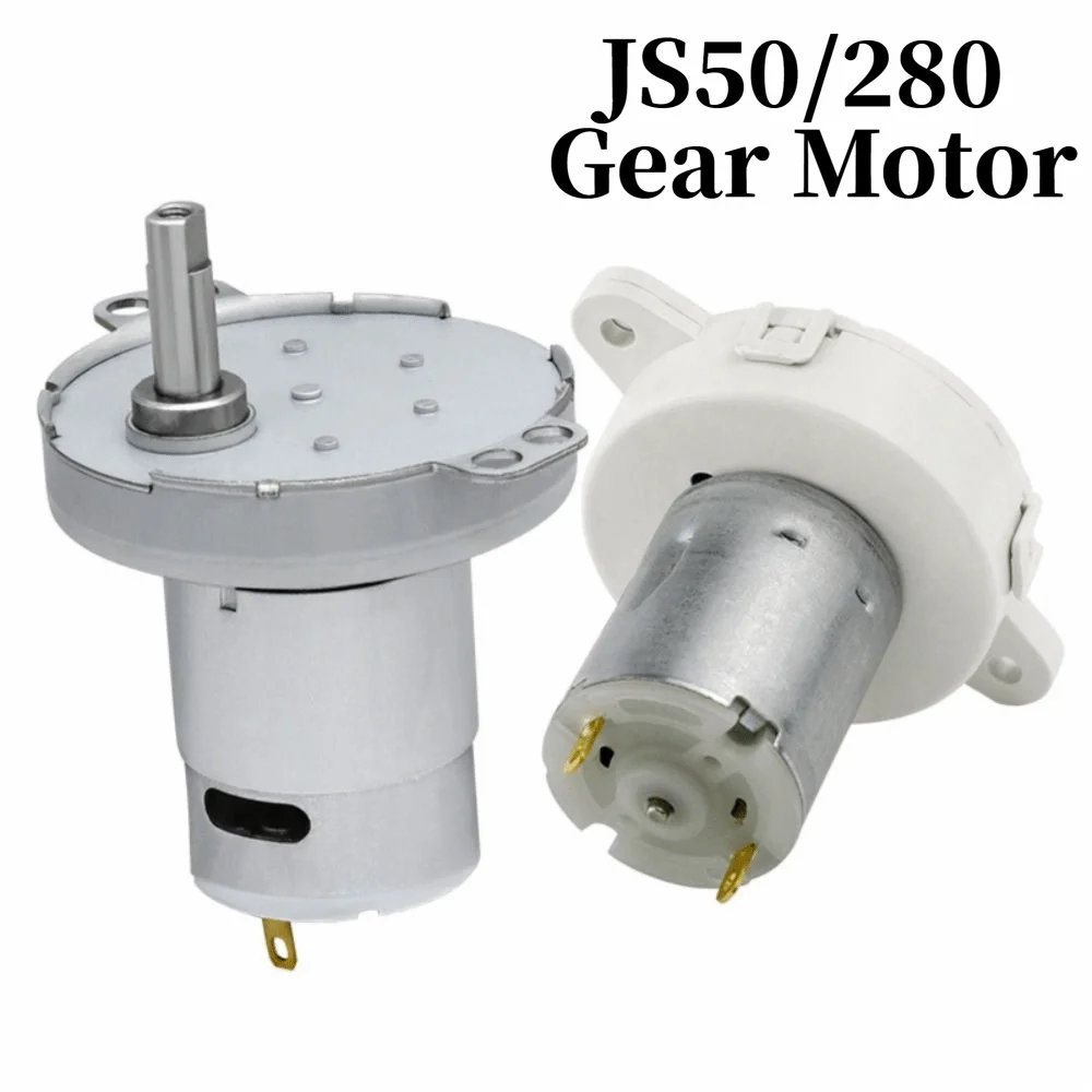 JS50/280 Type Micro Reduction Motor Efficient Performance Slow Speed Deceleration Gear Motor Compact Size DC Geared Motor