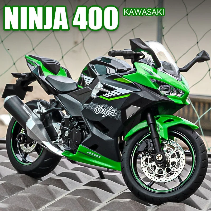 

1:12 Kawasaki Ninja 400 Alloy Die Cast Motorcycle Model Toy Vehicle Collection Sound and Light Off Road Autocycle Toys Car