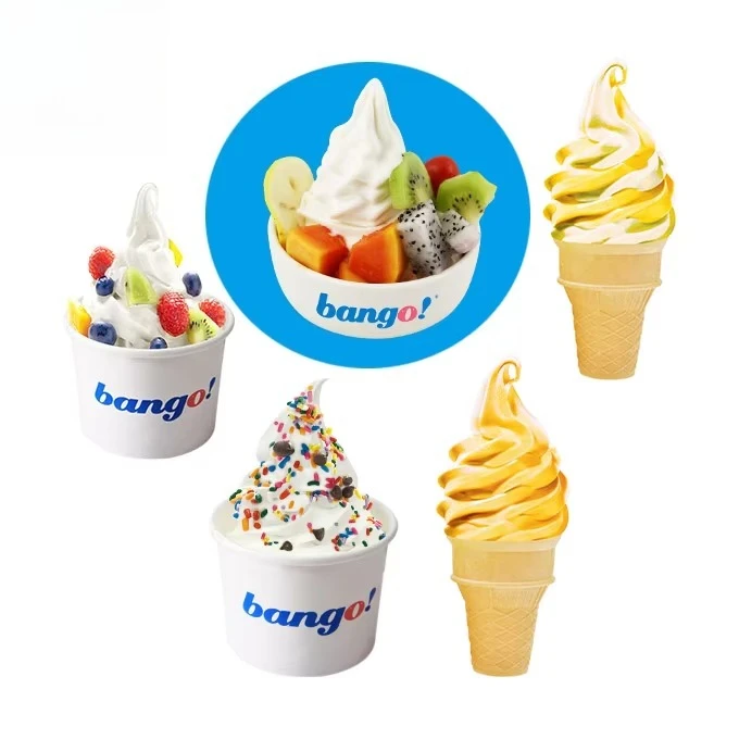 Customized Automatic Coin Operated Soft Serve Ice Cream Vending Machine 24 Hours Service Self Vending Machine for Business