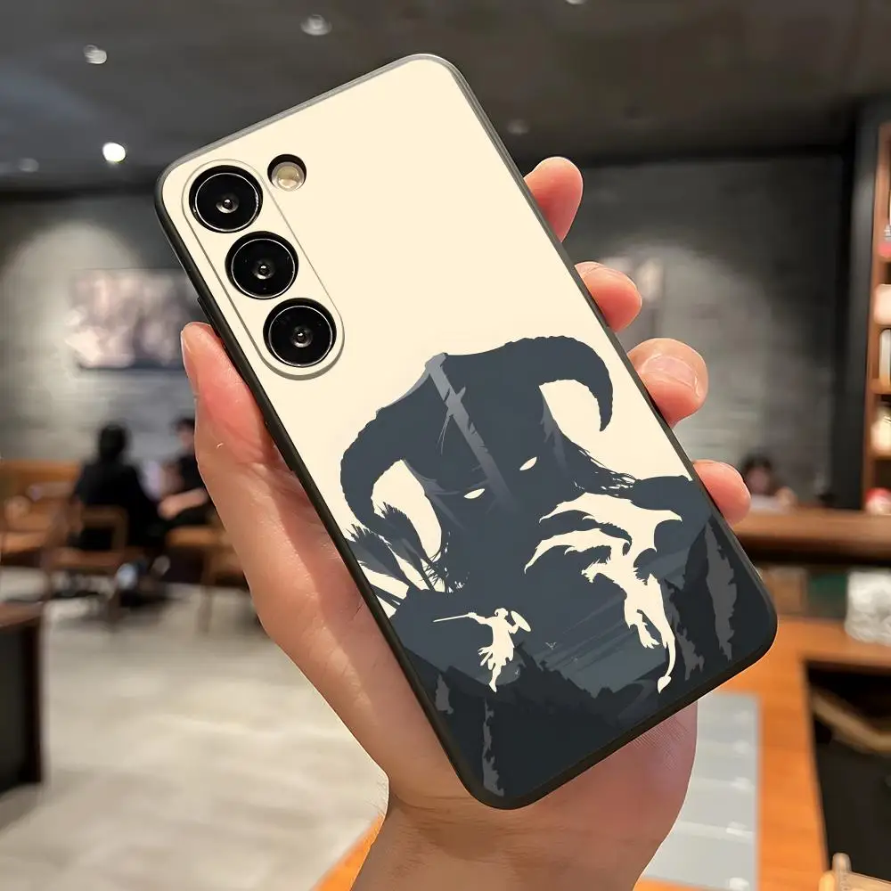 Skyrim لعبة قضية الهاتف لسامسونج A56 A36 A26 A16 A15 A25 A35 A55 A14 A34 A24 A54 أسود لينة قذيفة #4