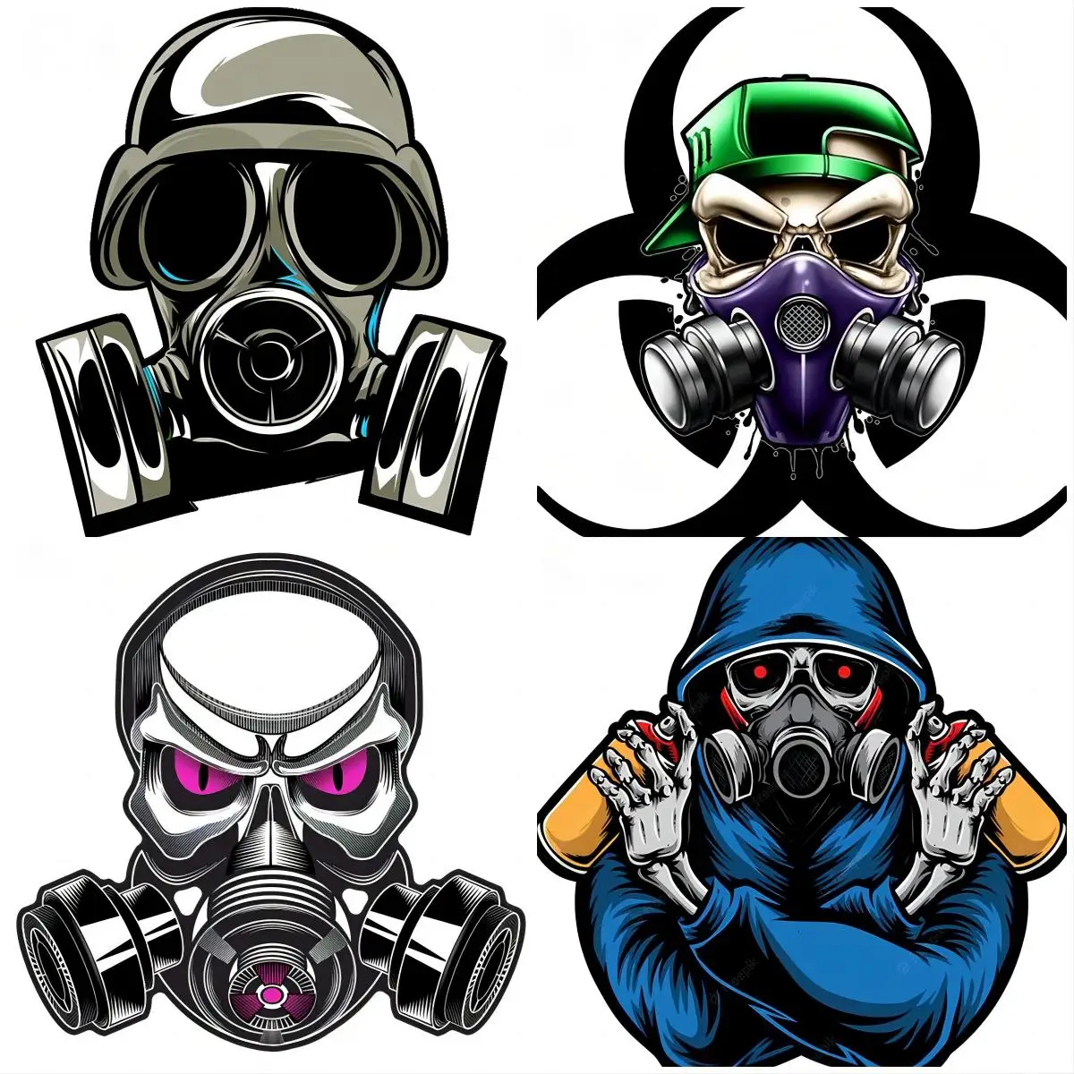 

Personality Biochemical Decal Funny Skull Car Sticker for SUV 4X4 Window Bumper Offroad Trunk Decoration JDM Stickers