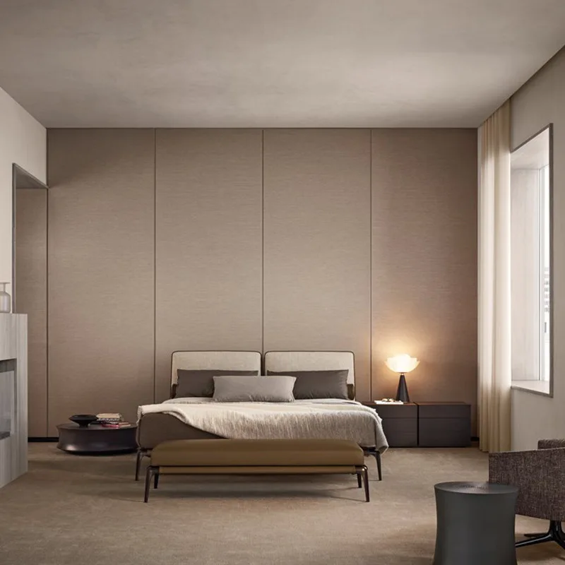 Cama de casal simples do quarto principal