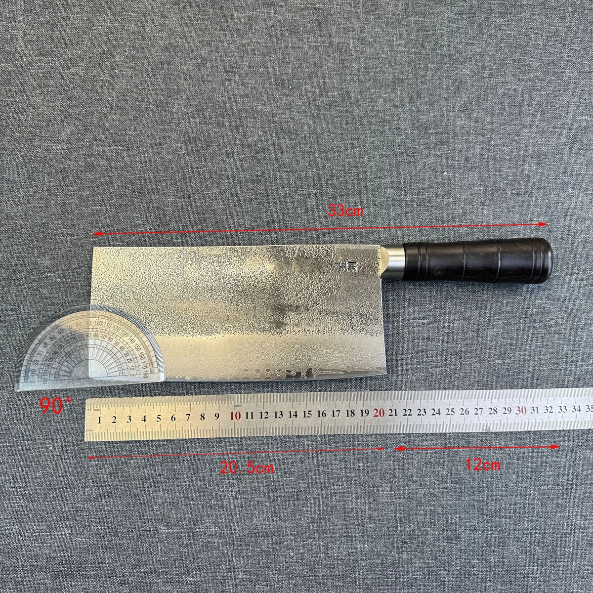 8 Inch Chinese Chef Knife Handmade Forged Damascus Steel Blade Cutlery Wood Handle Slicing Vegetables Cleaver Meat Kitchen Knife