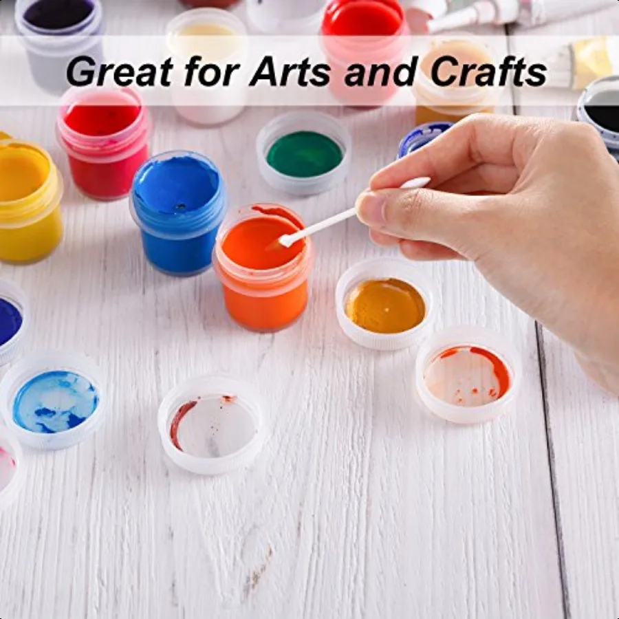 TecUnite 600 pezzi di tamponi di cotone punte di cotone a doppia precisione con bastoncino di carta