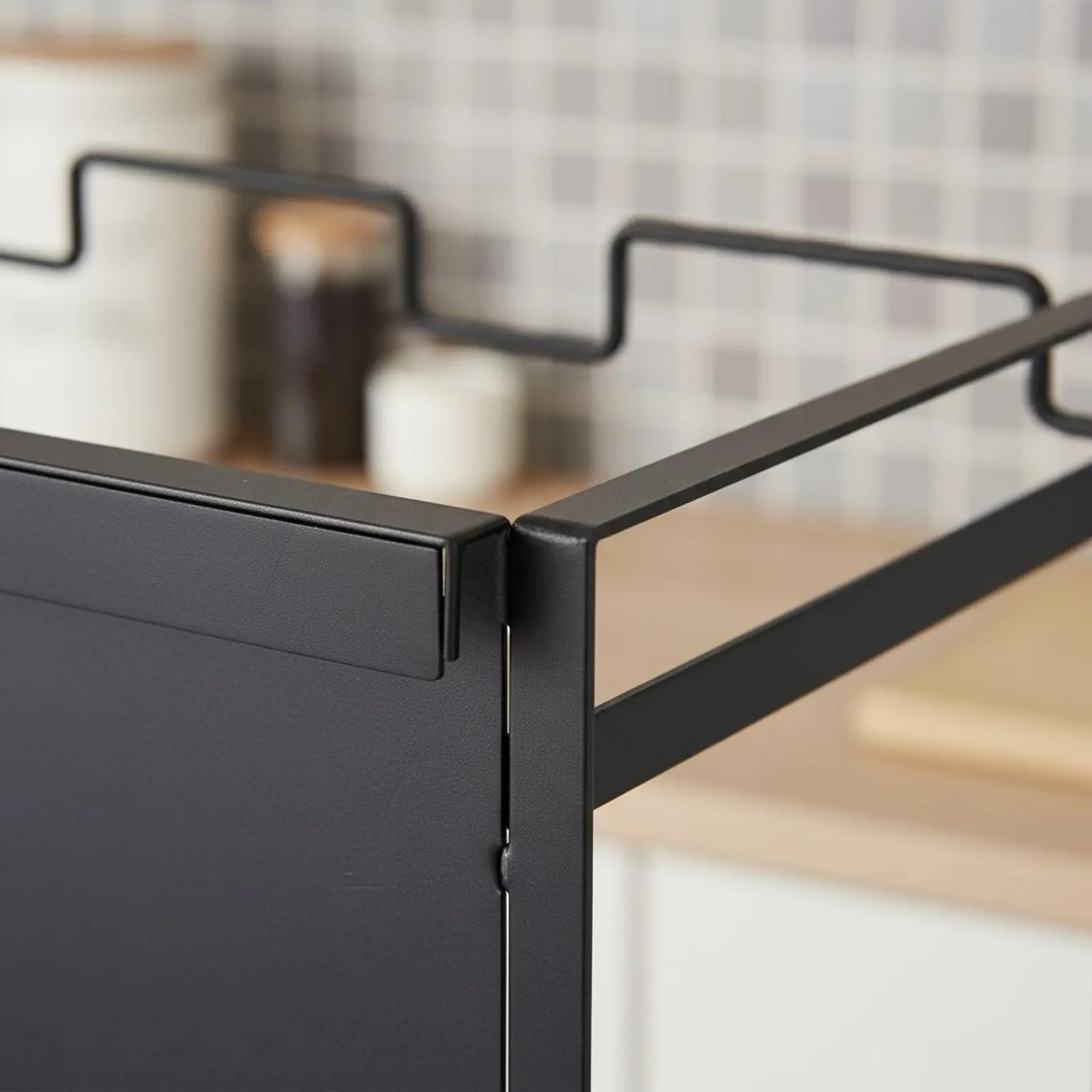 Trash Bag Holder Stand with Wheels Garbage Bag Holder Trash Can Stand Easy to Clean Household Storage Stable Base for Kitchen