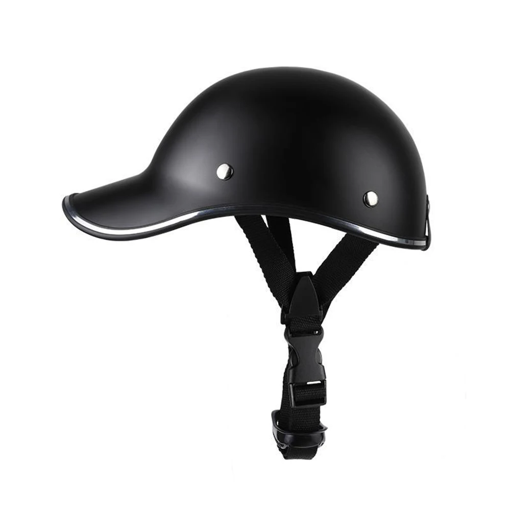 Motorcycle Half Face Baseball Cap Helmet Vintage Safety Hard Hat for Women Men Bicycle Motorcycle Helmets Hard Hat