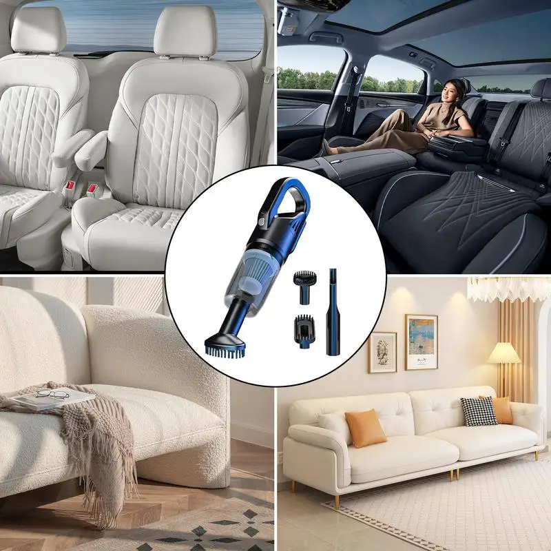 Handheld Car Vacuum Small Rechargeable Home Cleaner Car Vacuum Vehicle Interior Care Multi-Functional Dust Vacuum Cleaner For