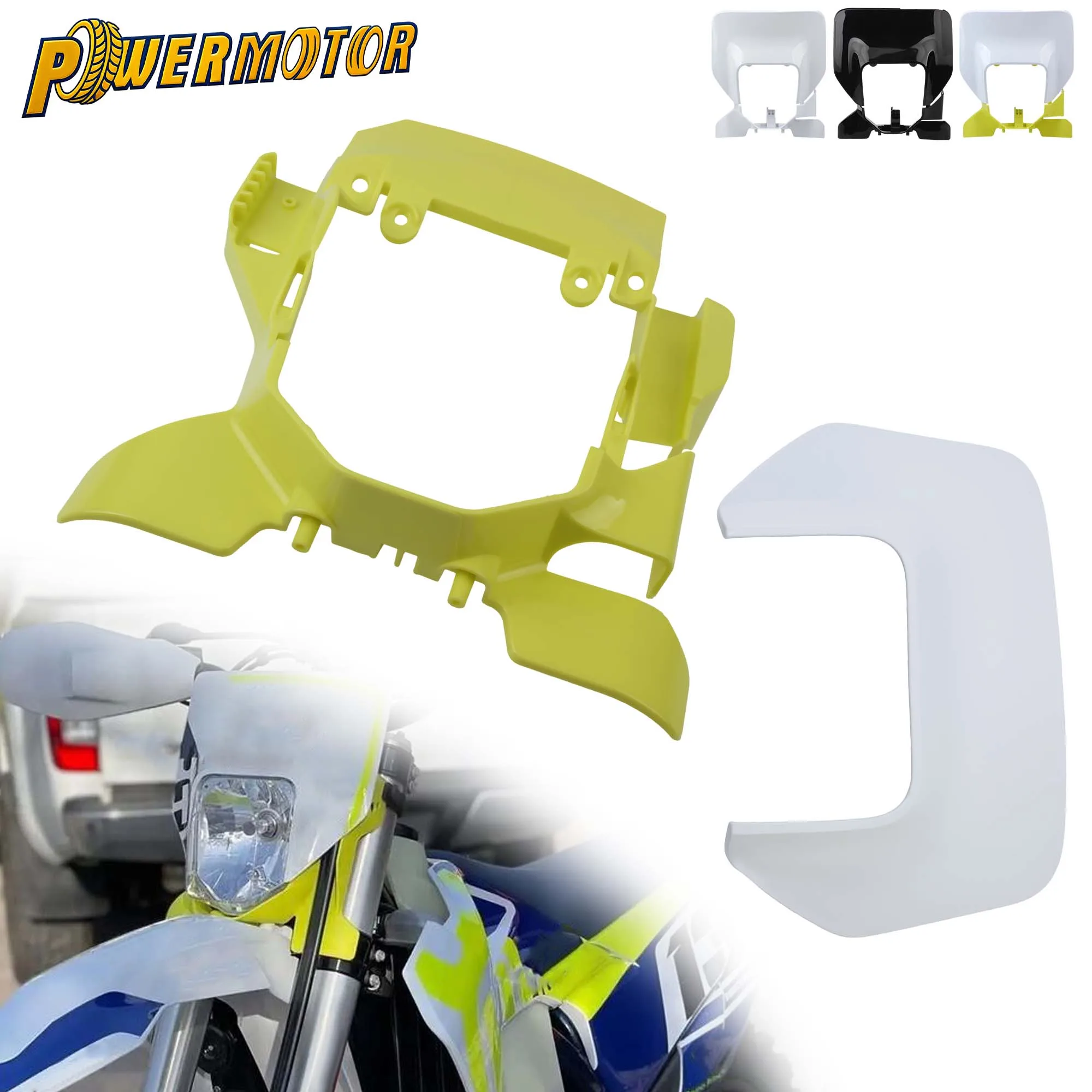 

Motocross Mask Headlight Housing Cover Head Light Guard For HUSQVARNA FE TE 350 150 250 450 501 2024 Motorcycle Accessories