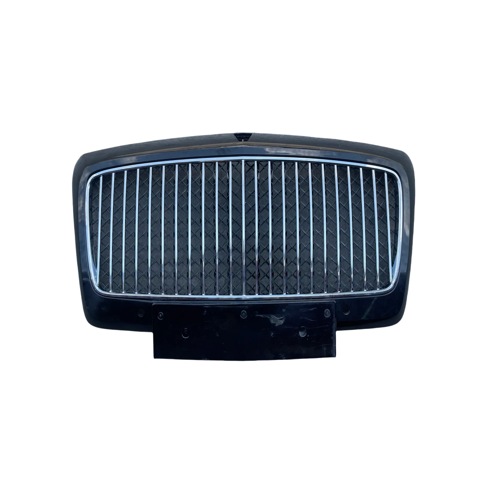 The New High Quality Flying Spur ZG2 Front Bumper Center Mesh air Hood Intake Grille Chrome Silver Tuyere for Bentley