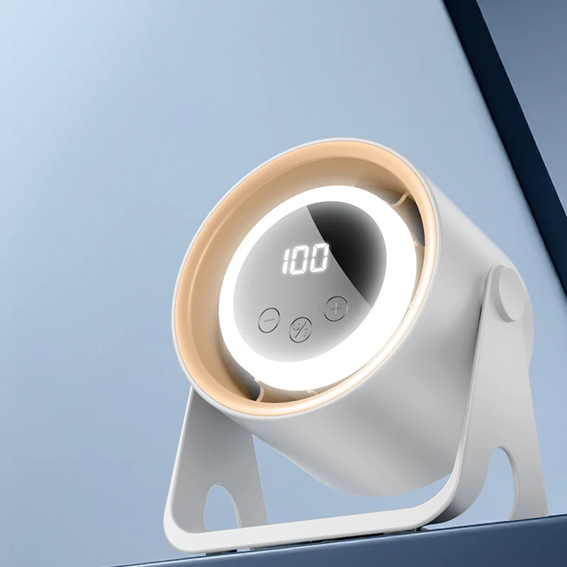 USB-Tisch-/Hänge-Mehrzweck-Kleinstlüfter LCD Tragbarer Kleinstlüfter mit LCD-Anzeige der Leistungsstufe – Detail 9