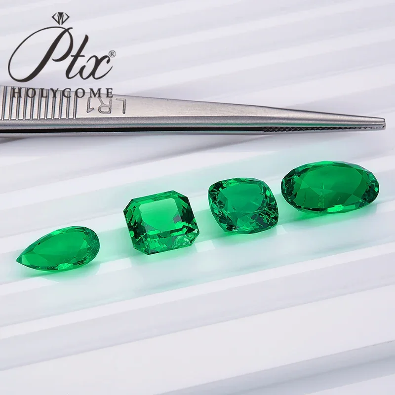 PTX Excellent Brilliant Cut Hot Sale AGL Certificated Pear Lab Grown Emerald VVS1 Diamond Beads for Jewelry Making Charms/DIY