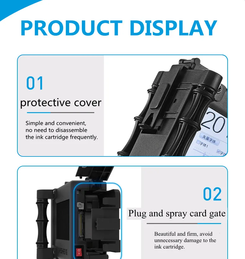 Portable Handheld Expiring Date Coding Inkjet Printer For Carton,Bag,Plastic Machine