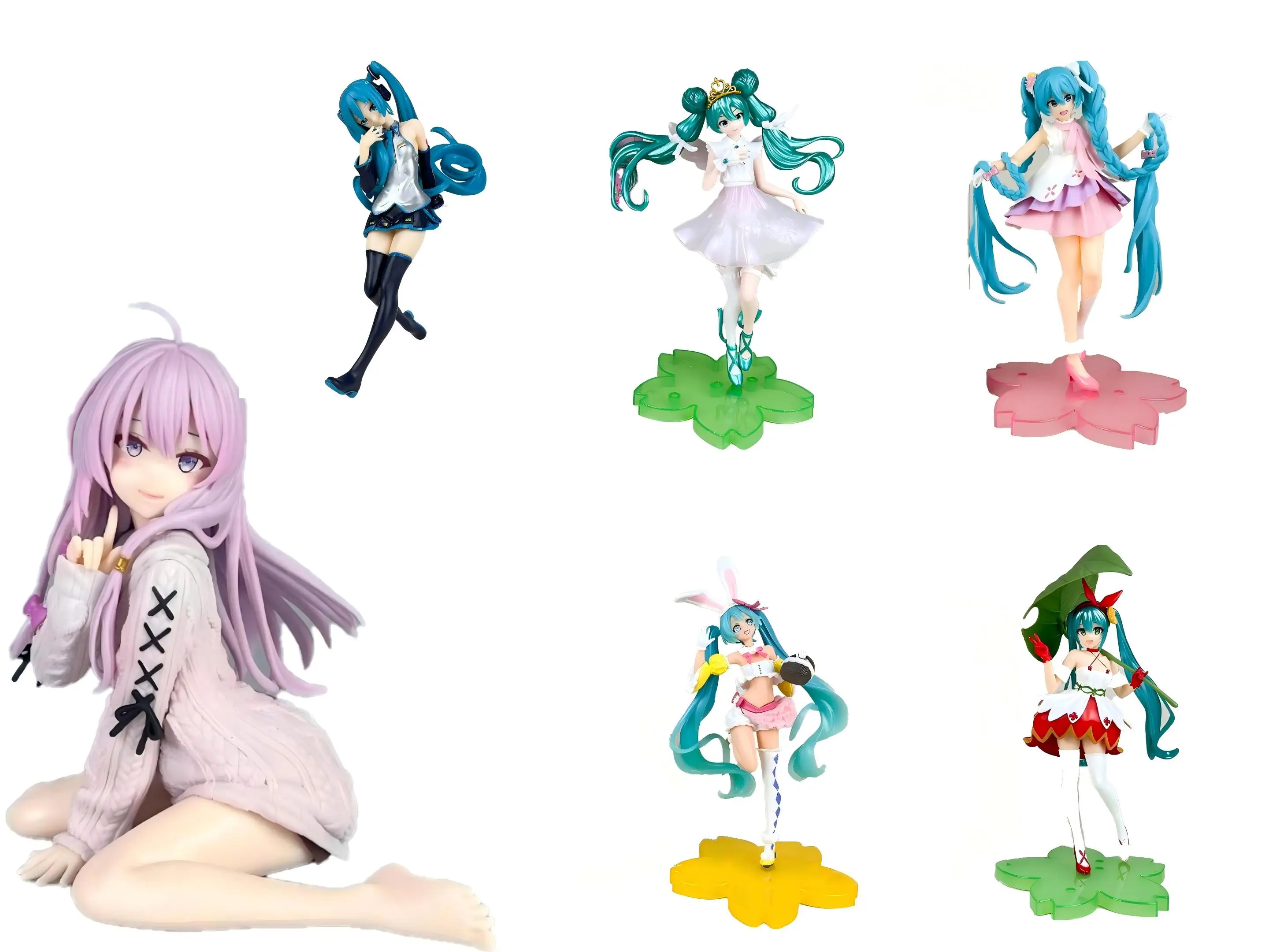 初音ミク-可愛い-コスパフィギュアコレクション-pvcモデル-ファン向け-ホームデスクトップデコレーション