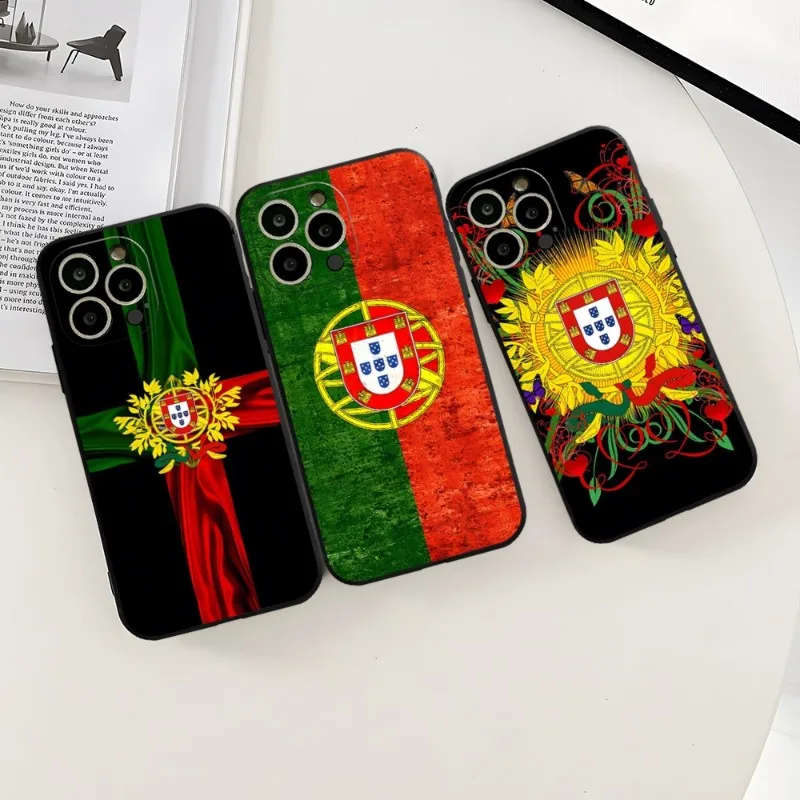 Portugal National Flag Phone Case For Iphone 12ProMax 15 11 13 14 Pro Xs Max Mini Xr X 7 8 6 6s Plus Fundas Cover