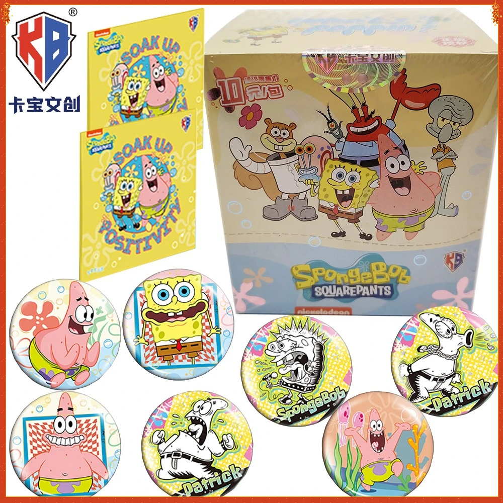 

KABAO Original Anime SpongeBob SquarePants Peripheral Badge Cartoon Figures Leisure Daily Fashion Brooch Bags Accessories Gifts