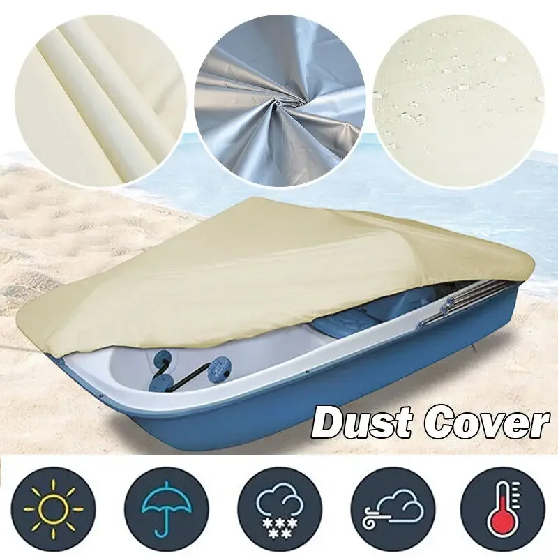 Waterproof Heavy Boat Cover Yacht Outdoor Protection Duty Silver Reflective 210D Oxford Fabric Anti-smashing Durable Tear Proof