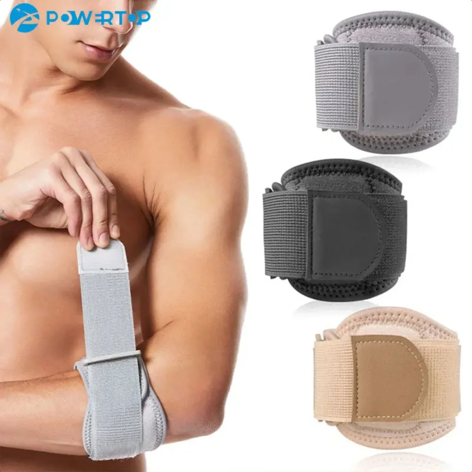 1PCS Adjustable Basketball Tennis Golf Elbow Support Golfer's Strap Elbow Pads Lateral Pain Syndrome Epicondylitis Brace