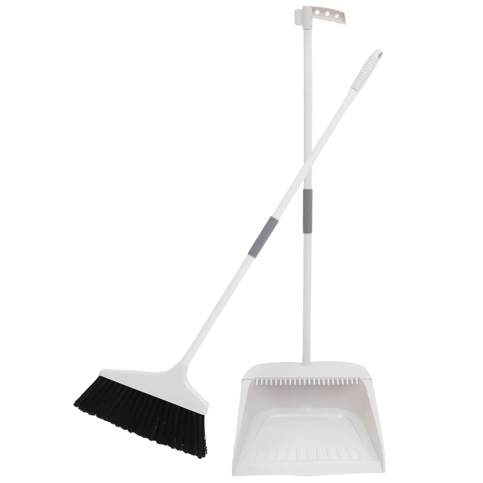 Broom Dustpan Set Dust Pan Broom Long Handle Heavy Duty Broom Dustpan Cleaning Brush Combo Home Kitchen Room Office Dorm Lobby