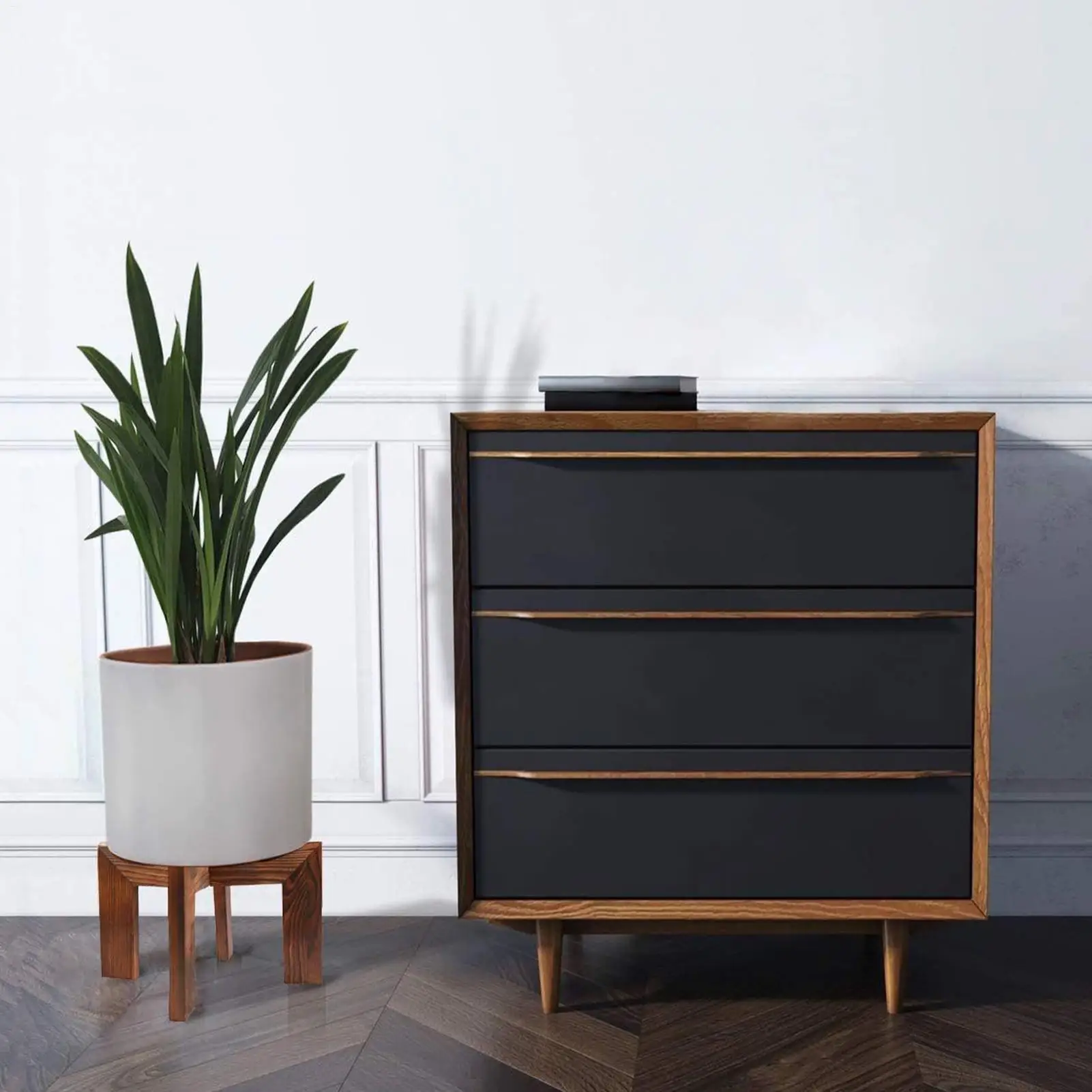 

Подставка для растений, домашняя деревянная современная устойчивая стойка, держатель для растений, напольная подставка для хранения цветочного горшка, домашний декор, спальня, гостиная