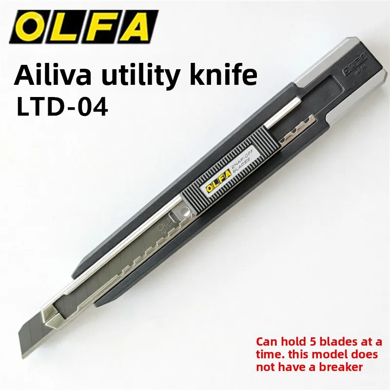 Industrial 9mm Snap Off Utility Knife with Auto Feed Blade Dispenser, Stainless Steel Heavy Duty Box Cutter for Wallpaper Vinyl