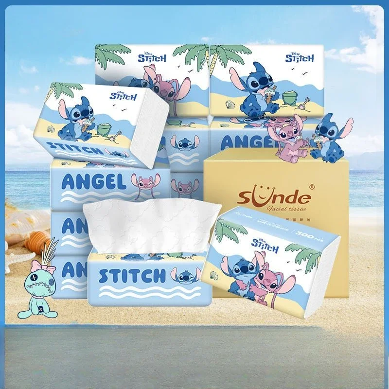 Stitch Cute Tissue Paper 4 Layers Family Pack Toilet Paper Stitch Gave Snow Princess The Divine Paper That Emitted Silver Light