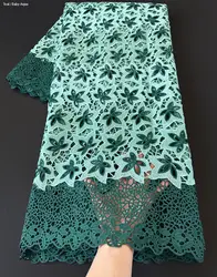 5 yards African Soft Guipure Lace Cord Fabric Nigerian Ghana Sewing Cloth Traditional Wear Evening Dress Gown
