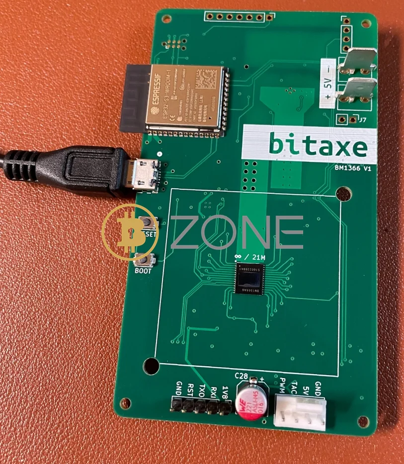 Imagem -04 - Bitaxe Faça Você Mesmo Kit Open Source Asic Bitcoin Miner Hardware Baseado no Chip Bitmain Bm1397ag Asic