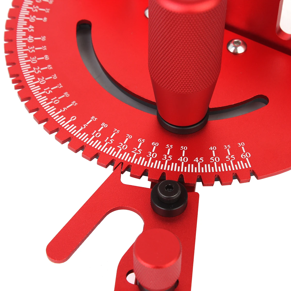 Red Miter Gauge Aluminum Alloy Handle Benches Table Saw Router Miter Gauge Sawing Assembly Ruler Woodworking Tools