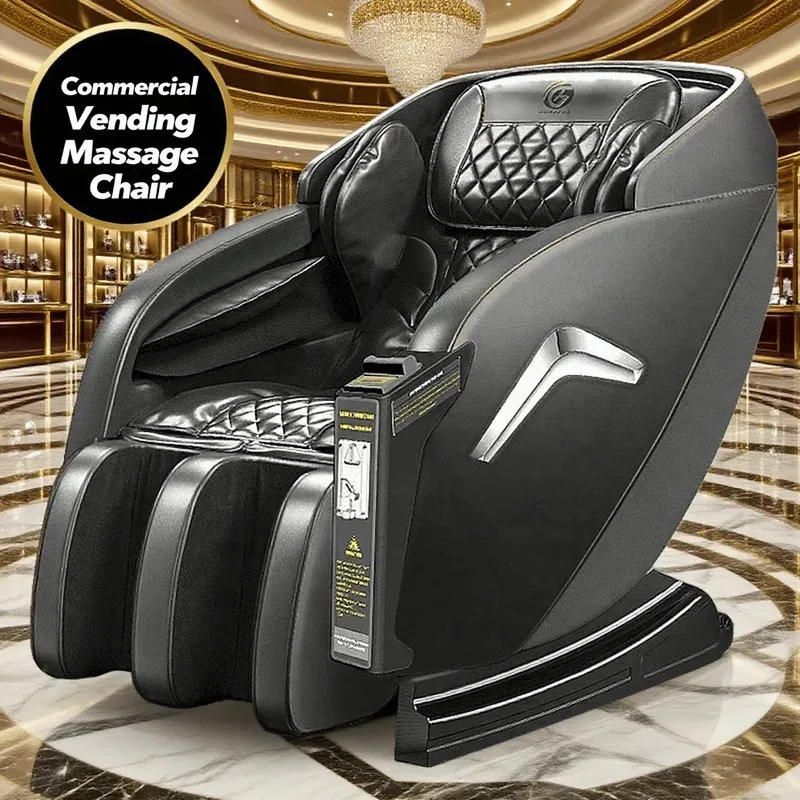 

Коммерческое массажное кресло с NFC, монетами и купюрами, SL-трек, расслабляющее 3D массажное кресло, полное тело, шиацу массажное кресло