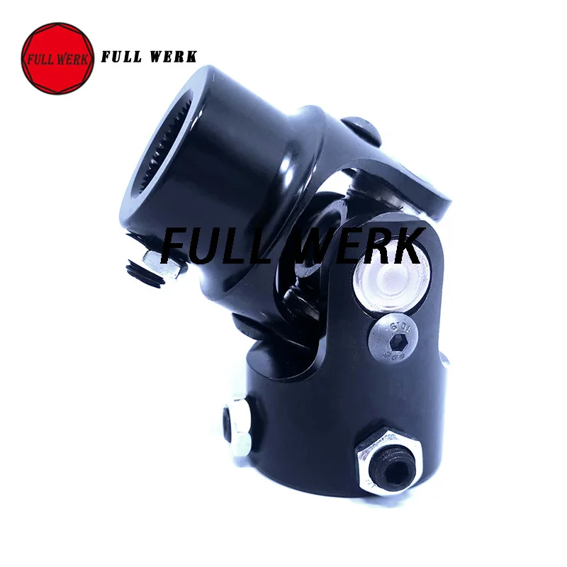 

1pc 1" DD X 3/4-36 Spline Universal Coupling Steering U Joint Shaft Coupler Black UC014