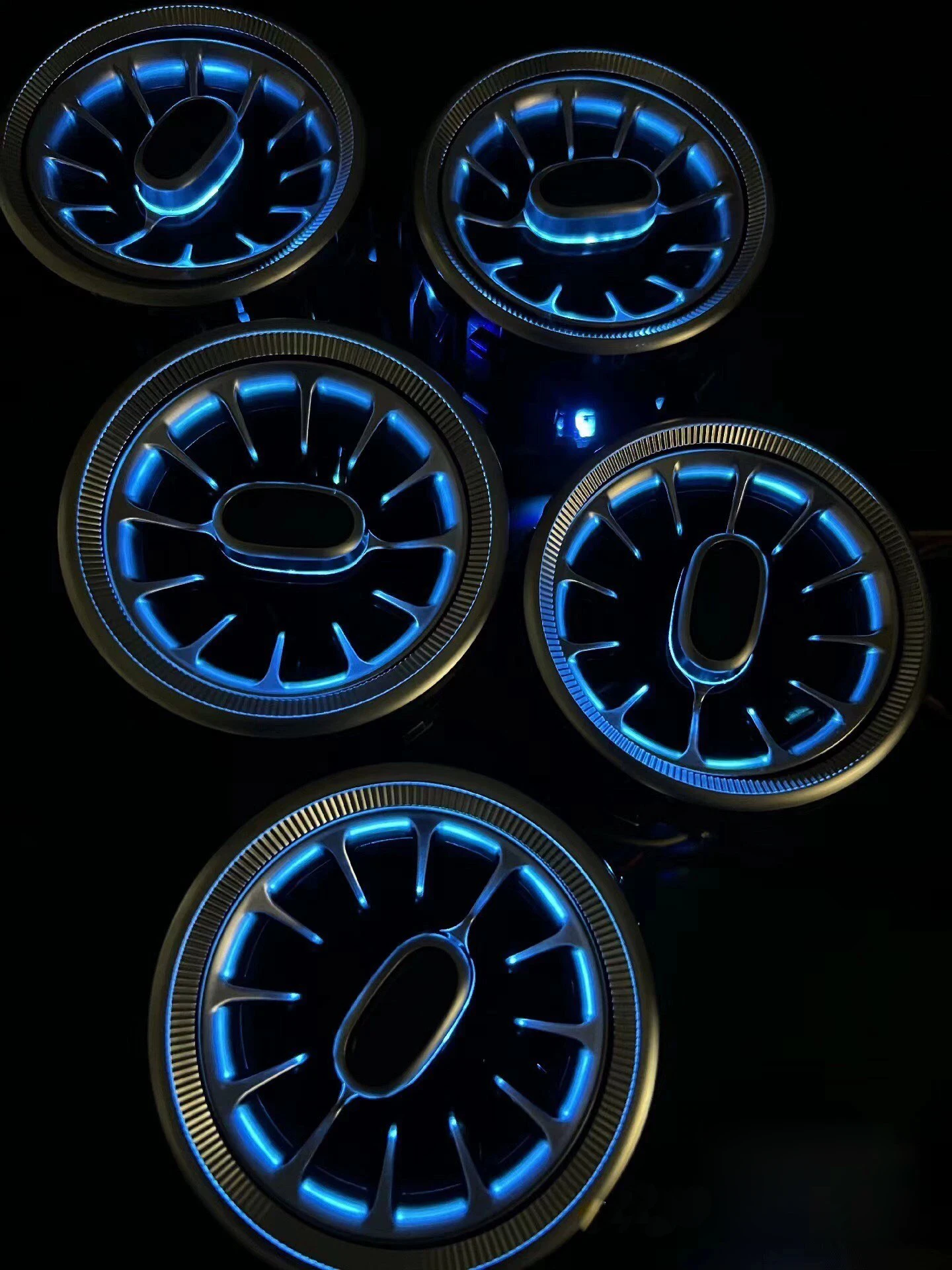 ICarsin ترقية سيمفوني Led سيارة الداخلية المحيطة ديكور الإضاءة الجبهة Airvent لأودي TT جو قطاع اكسسوارات TTRS