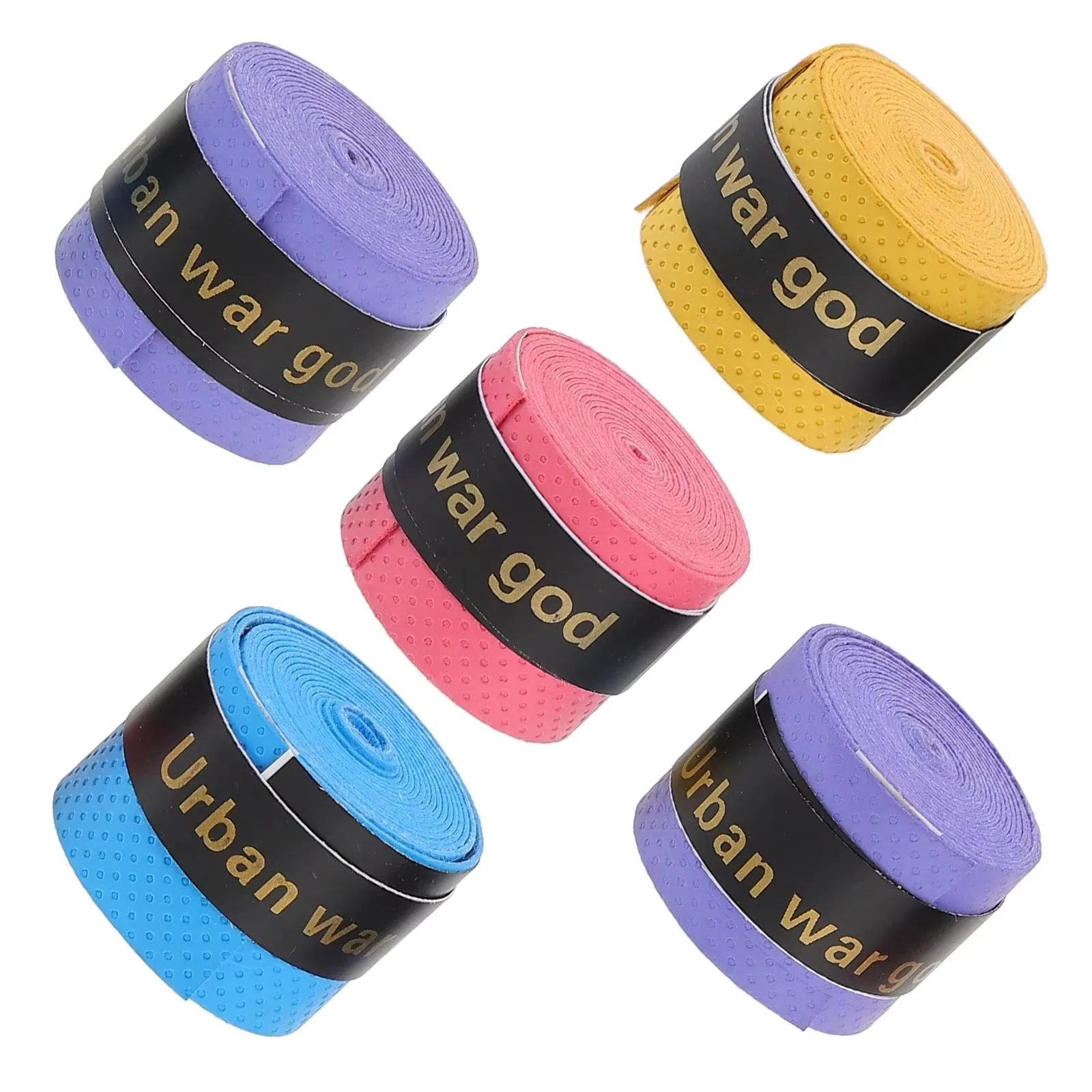 Sangle de poignée antidérapante absorbante en PU, pour raquette de Tennis, de Badminton, canne à pêche, guidon de vélo, accessoire de Sport, caractéristiques de protection