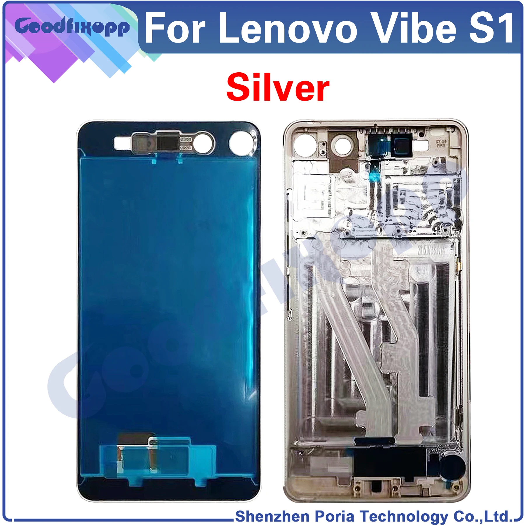 Frame For Lenovo Vibe S1 S1a40 S1c50 Media Case Front Frame Screen Frame Middle Bezel Frame Replacement