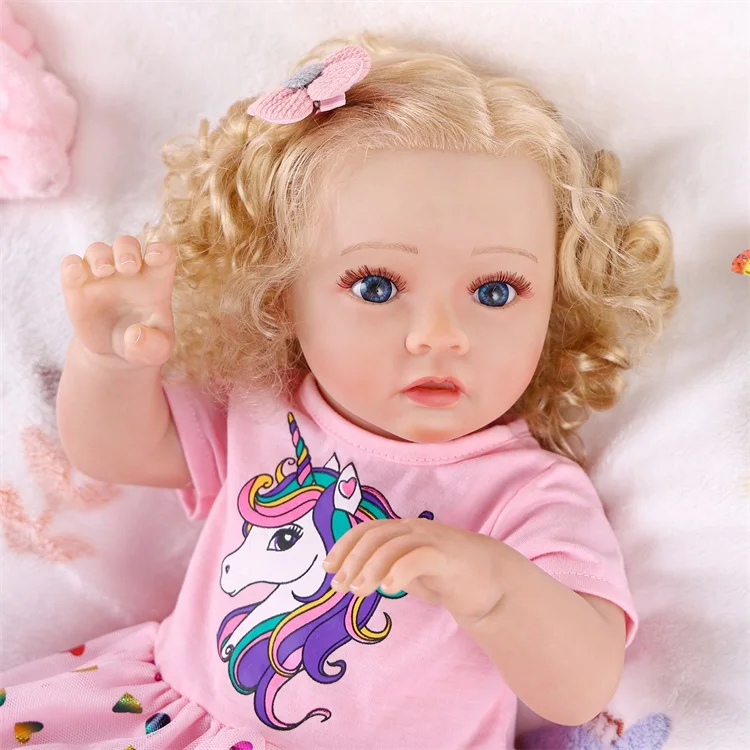 Daisy Newborn 20'' Reborn Baby Doll Girl Realistic Cloth Torso Vinyl Arms/Legs Mini Toy DIY Soft Toy