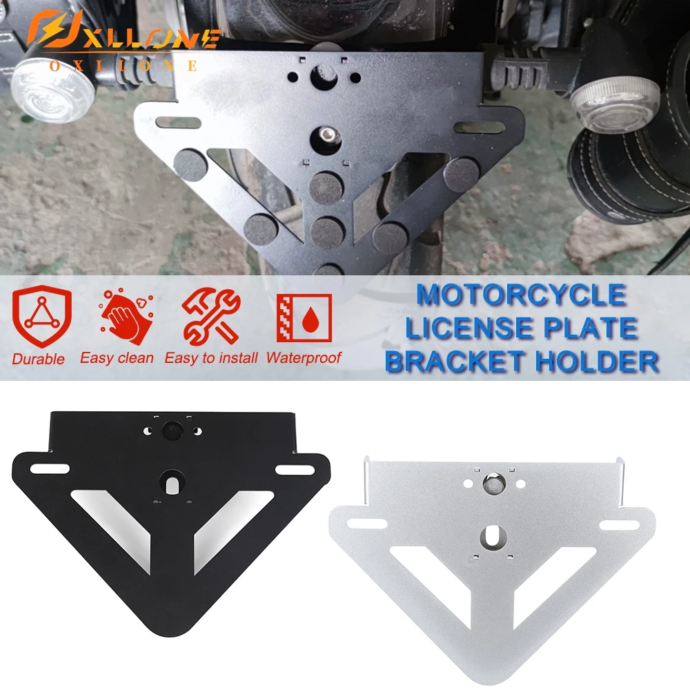 

For Benda BD 300 BD300 Motorcycle Stainless Steel License Plate Holder Bracket Rear Tail Tidy Fender Eliminator Kit Accessories
