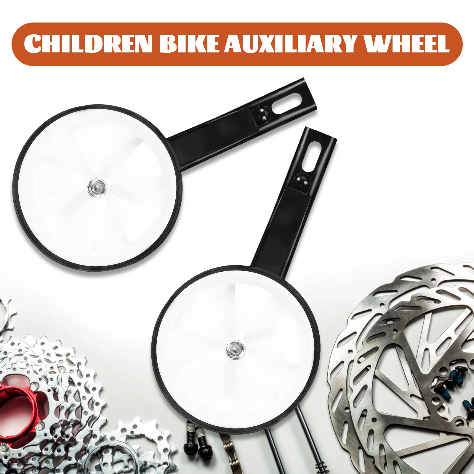 

1Pair 's Bike Training Wheels Heavy Duty Replaceable Auxiliary Wheels Bike Stabiliser for Balance Learning