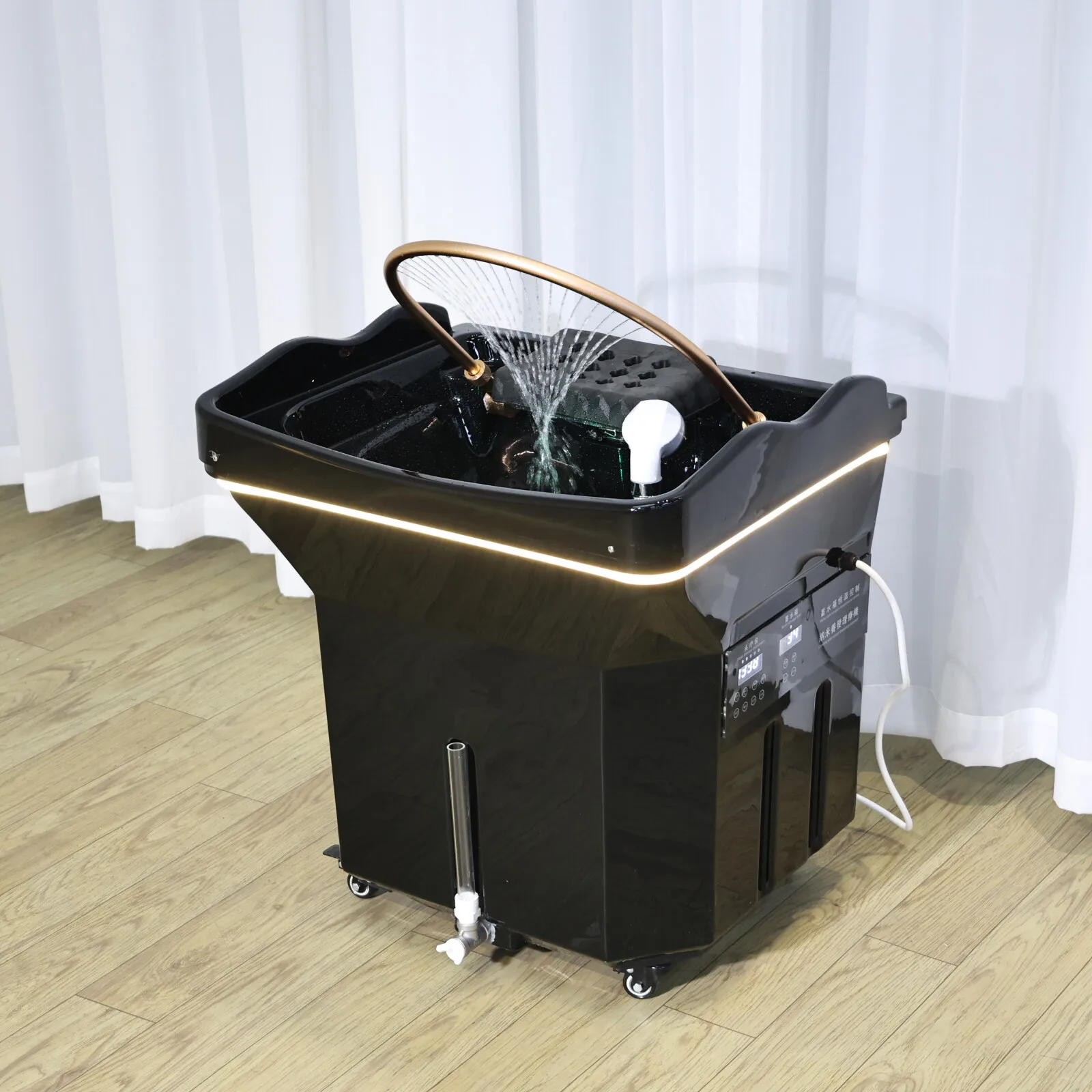 Mobile Head Therapy Shampoo Sink Device Storage tank Hair Spa Automatic Water Cycle Constant Temperature Hair Shampoo Basin