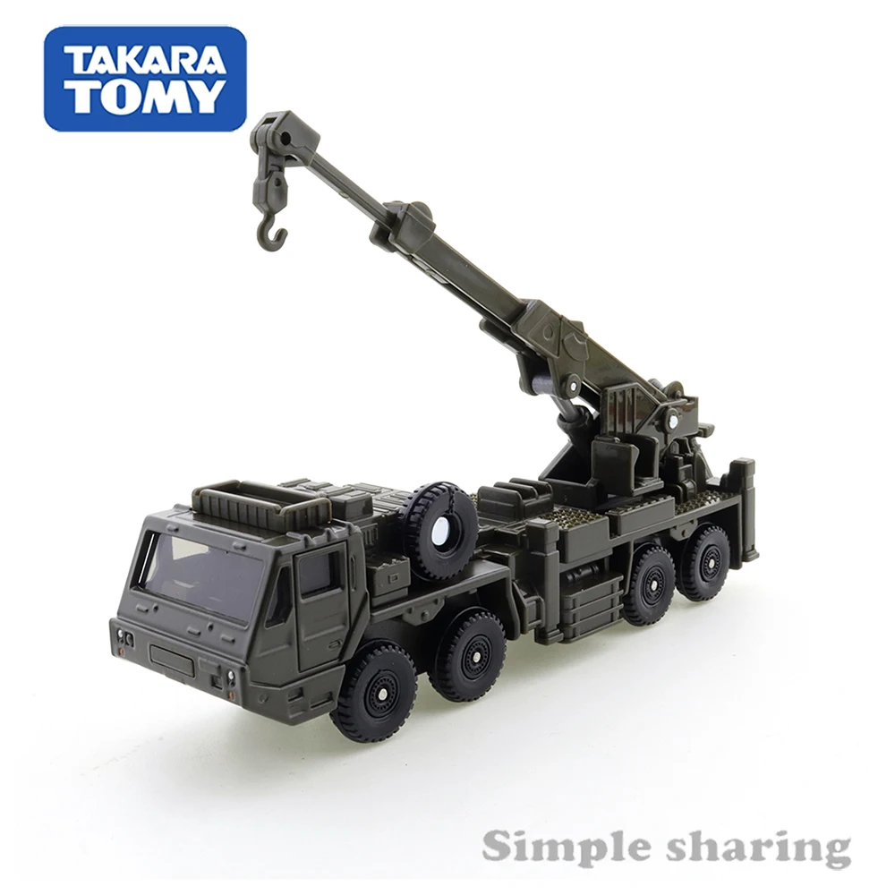 Takara Tomie Tomica Long Type No.141 Jgsdf Zware Wielen Bergingsvoertuig 1/89 Auto Hot Pop Kids Speelgoed Motor Diecast Metalen Model