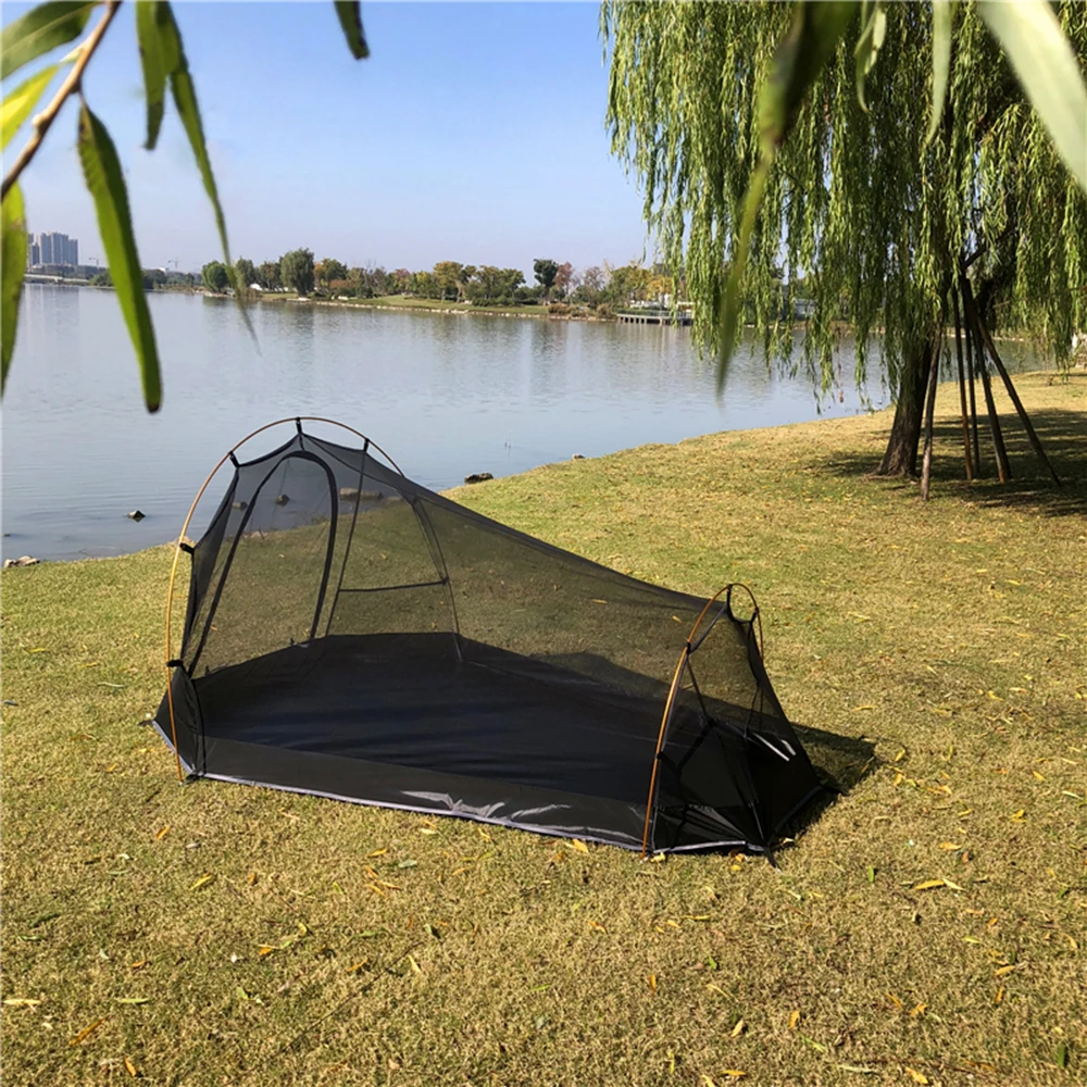 Camping Tent Ultralight Aluminum Pole Outdoor Tent For Backpacking Hiking Camping Seasons 1/2 Person Tent Camping Equipment