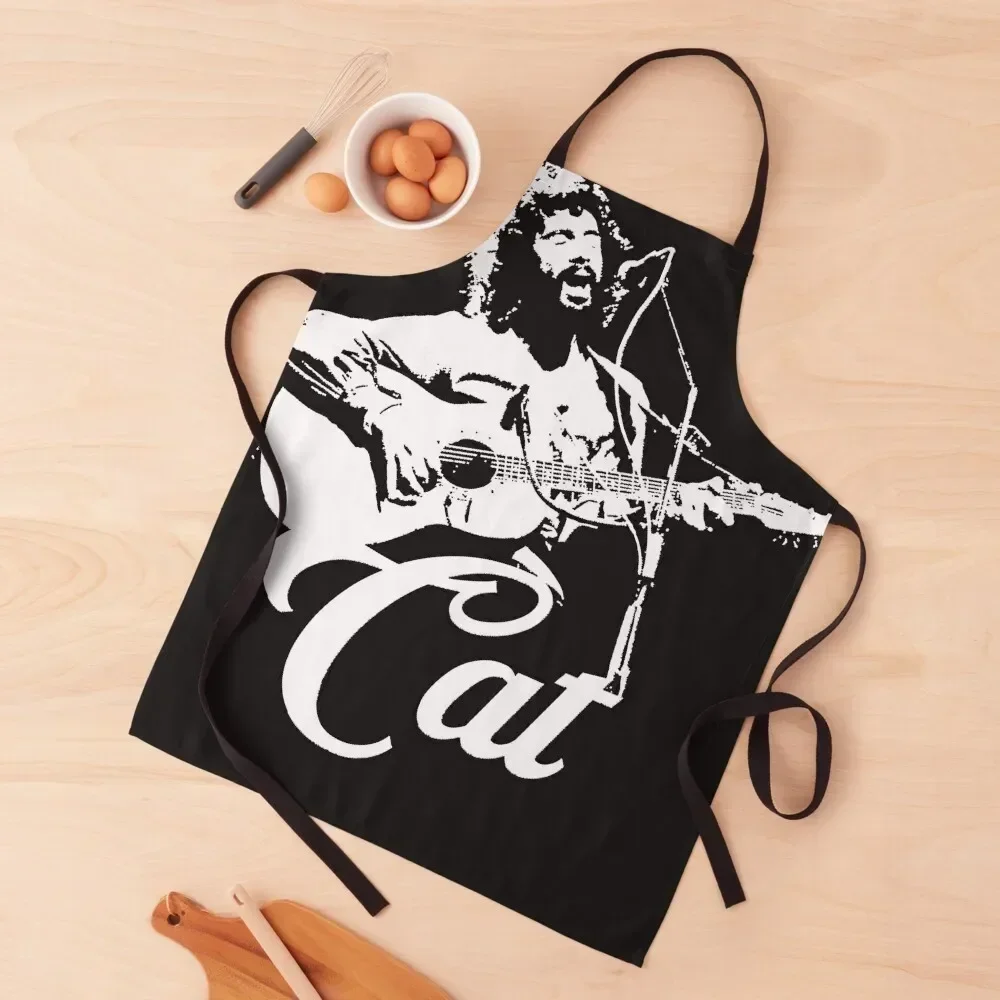 

Cat Stevens Stencil Apron Things For Home And Kitchen Costume Waiter Kitchens Woman useful gadgets for home Apron