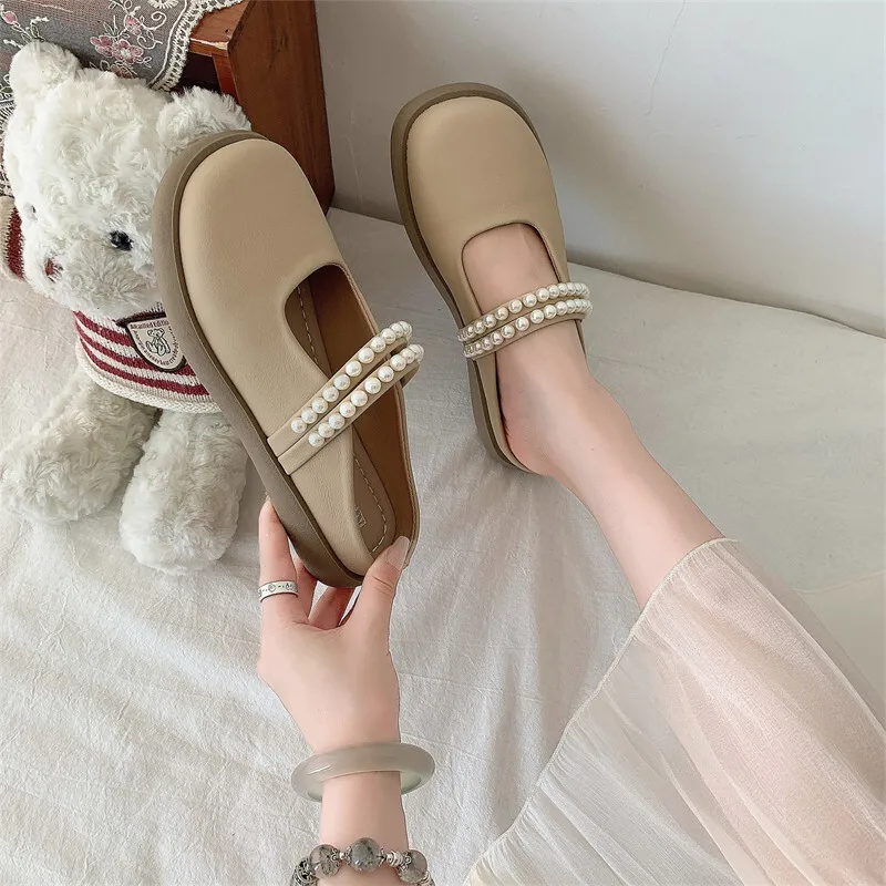 Slippers Casual Cover Toe Female Shoes Slides Luxury 2024 Summer Mary Janes Female Shoes Cover Toe Womens Slippers Outdoor Luxur